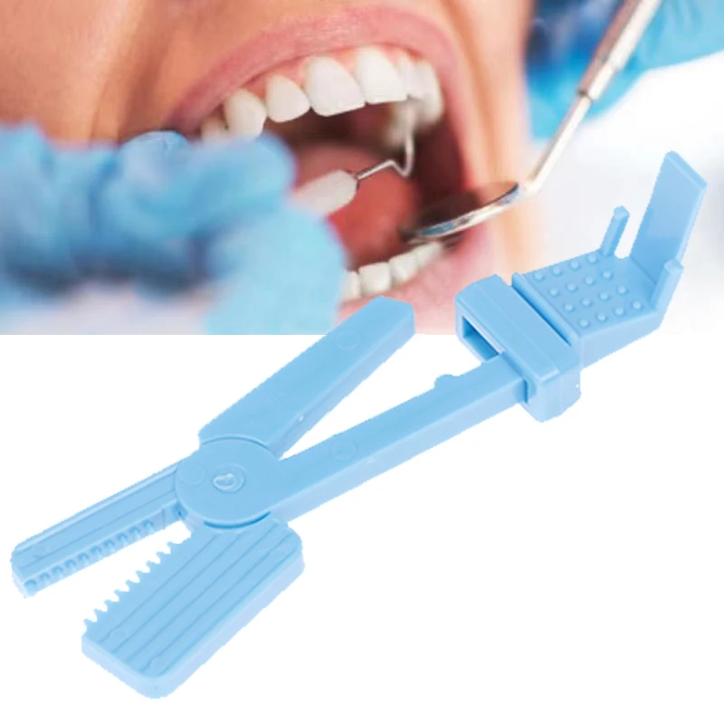 Dental X-Ray plástico Clip, suporte de radiografia, equipamentos odontológicos, Oral Lab Consumíveis, azul, alta qualidade, 1pc