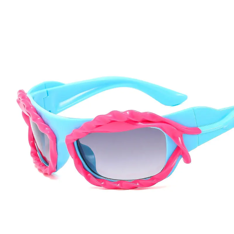 Moda nuove donne Y2K occhiali da sole donna tecnologia futura occhiali da sole uomo Outdoor protezione UV occhiali UV400 Oculos De Sol