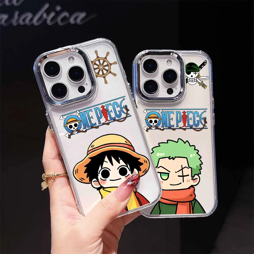 One Piece Q-Version Anime Handyhülle für Google Pixel 10 9A 9 8A 8 Pro XL Transparente Weiche TPU-Schutzhülle Kreative Hülle