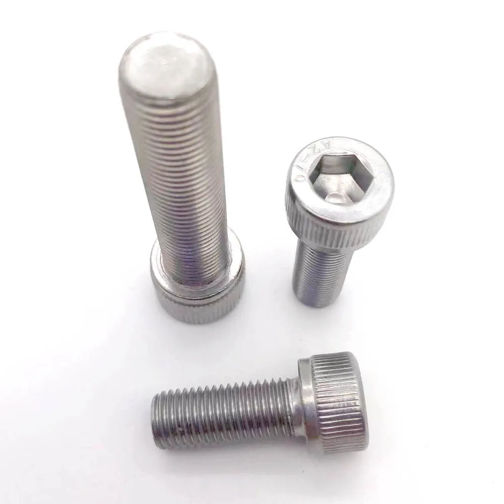 1/5/20pcs DIN912 Fine Thread M3 M4 M5 M6 M8 M10 M12 304 A2 Stainless Steel Allen Hexagon Hex Socket Cap Cylinder Head Bolt Screw