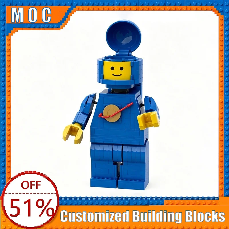 741PCS Large Classic Space Style Maxifigure Building Blocks Creative Assembly Educational Model Toy For Birthday Christmas Gifts