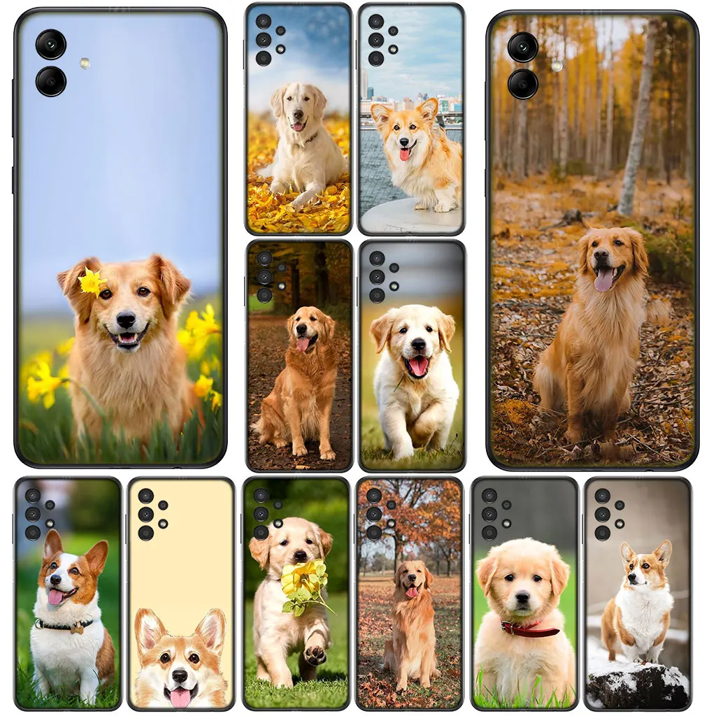 Чехол для телефона Golden Retriever Dog Corgi для Xiaomi Poco C71 C65 C61 X7 X6 X5 M6 M7 F5 F6 F7 Ultra Pro C75 Защитный корпус