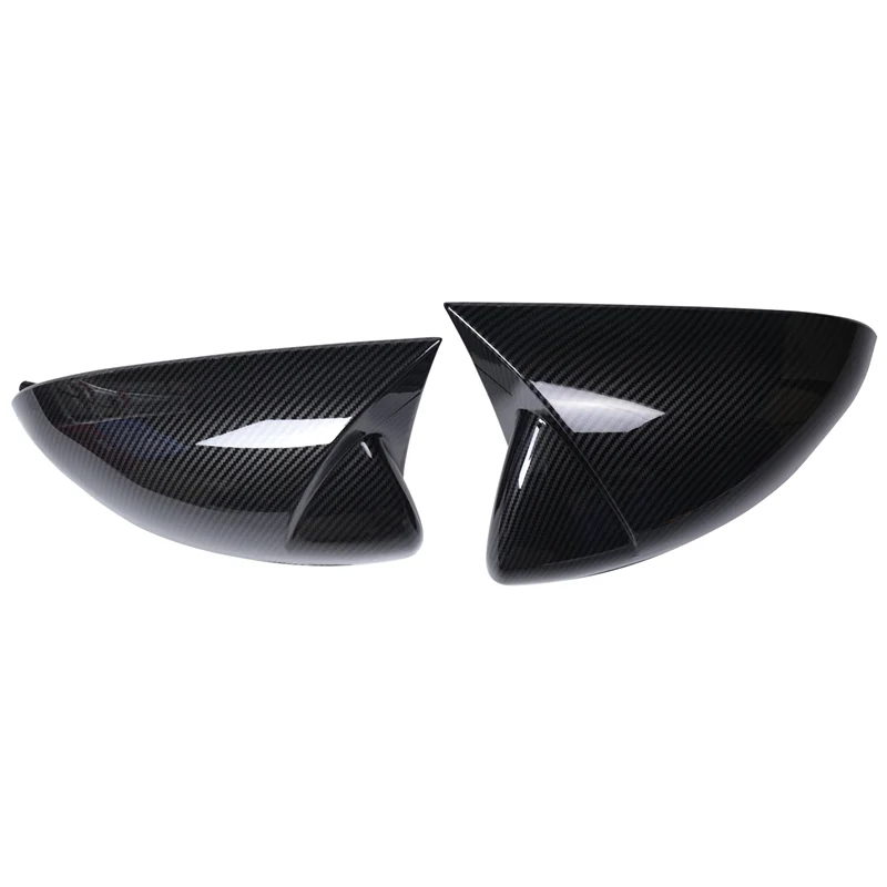 

For Mercedes Benz B C E S GLB GLC Class W205 W213 W253 Carbon Fiber ABS Horned Style Side Rear View Mirror Cover Trim-FSM