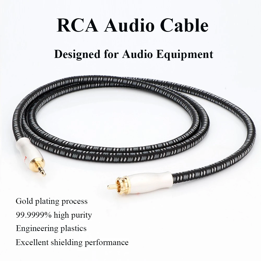 

Коаксиальный кабель Preffair SPDIF, разъем 3,5 мм, разъем RCA к RCA, коаксиальный кабель, позолоченный стерео HiFi домашний кинотеатр для усилителей, плеер