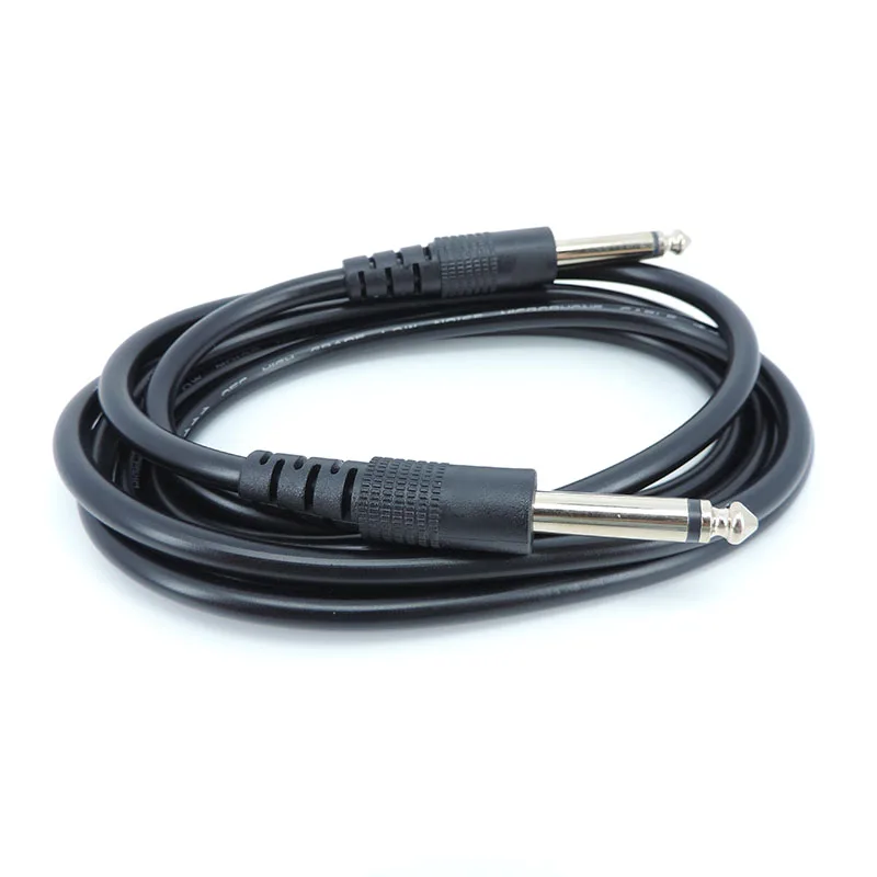 1/4 Inch Male 6.5mm male Jack to 6.35mm to 6.35mm Instrument Audio Guitar Cable For Electric Guitar Mixer Amplifier J17