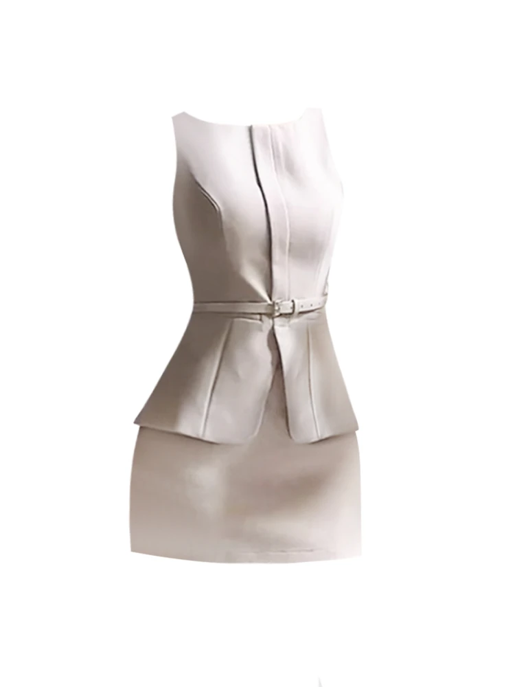Busin Casual Svel Slim Fit Top Bot da donna Set 2025 Summer Faion round Ne Overhead Brand Unbranded