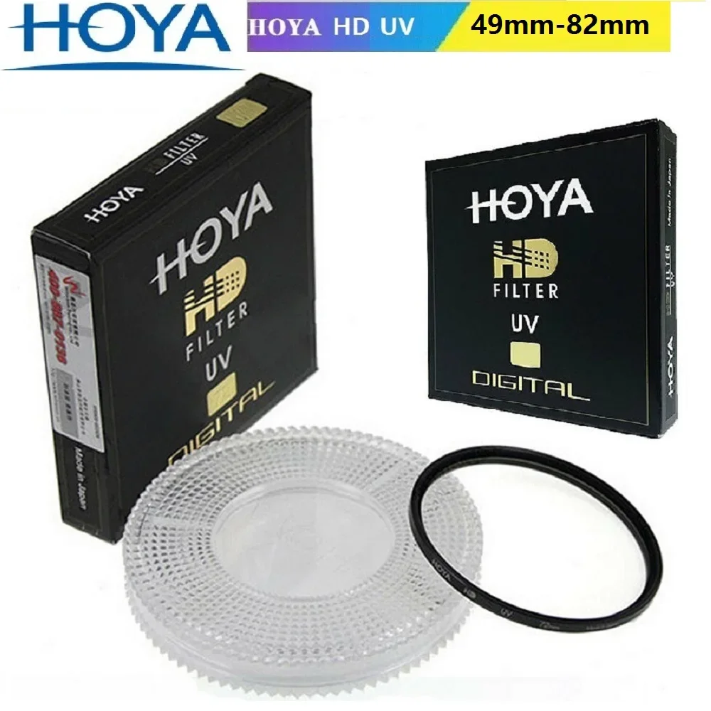 Hoya HD UV 49_52_55_58_62_67_72_77_82mm Multi-revestido Digital Filter High Definition Coating for Nikon Canon Sony Camera Lens