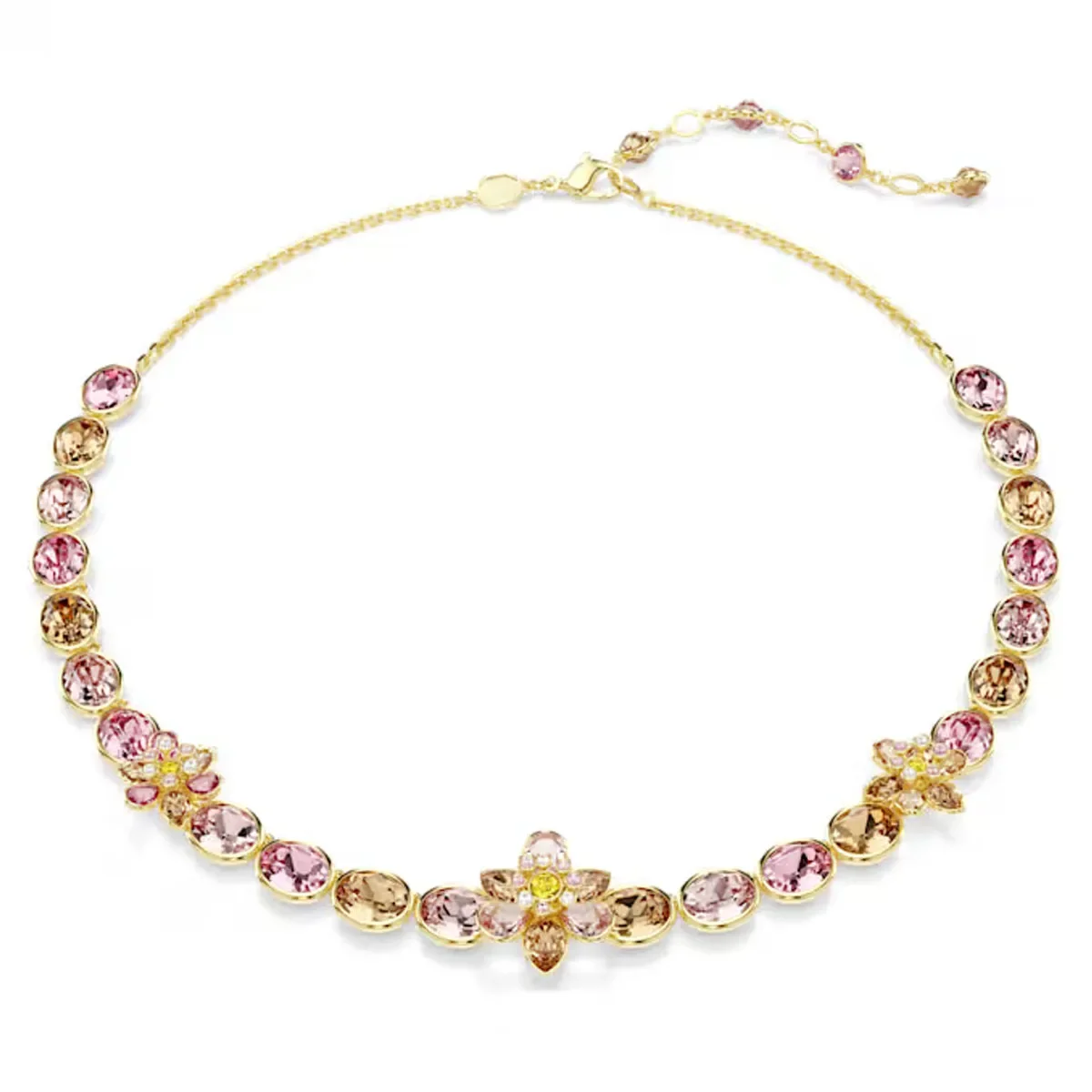 New jewelry set, rose gold floral series set, soft-colored flowers, natural elements, suitable for easy everyday wear.