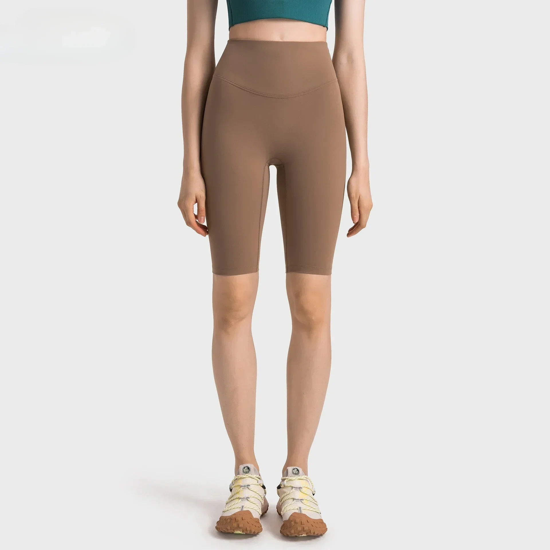 

Lemon Align High Waist Tight Shorts Women's No Awkwardness Line Hip Lift Abdominal Compression Exercise Running 5 Points Pants