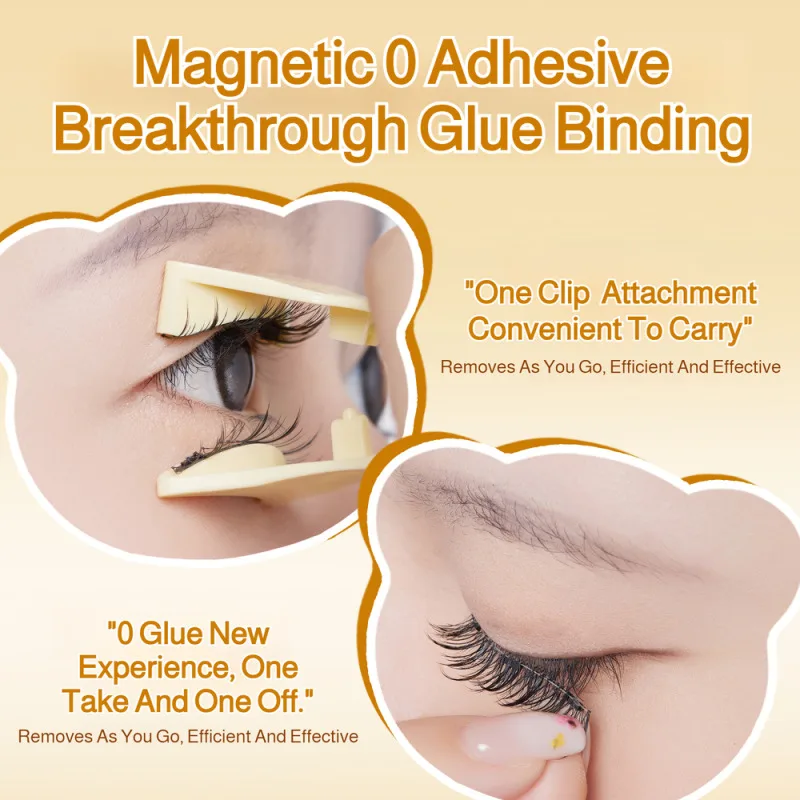 Lazy Glue-Free Magnetic False Eyelashes for Women Sunflower Natural Simulation Fast Adsorption Soft Eyelashes