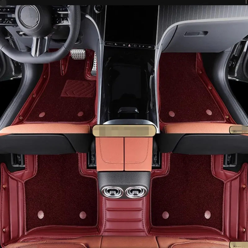 

Custom special car floor mats for Toyota Land Cruiser 200 5 seats 2021-2007 waterproof double layers carpets for LC200 2018