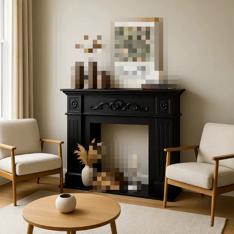 For Fireplace Decorative Cabinet Homestay Electronic Fireplace Core Flame European Home Indoor Fireplace Storage Cabinet