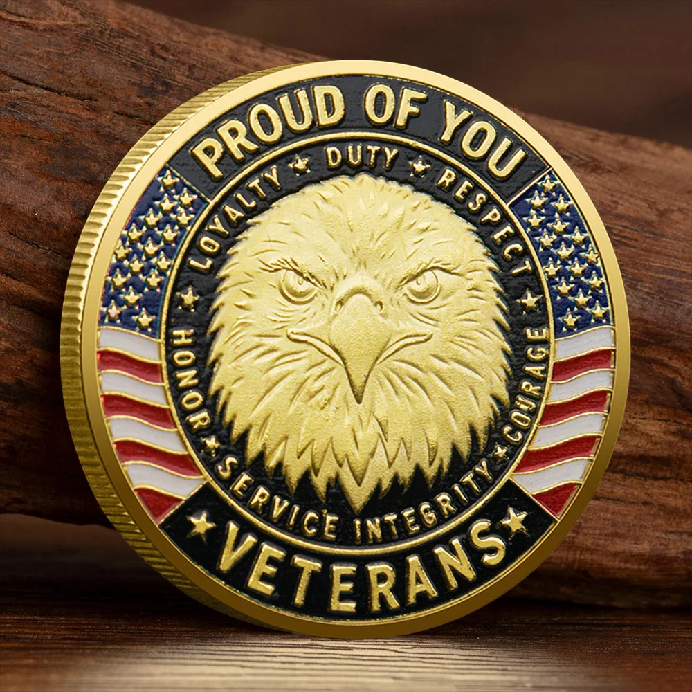 The Veteran Honor Commemorative Coin Is A Collectible Coin Paying Tribute To All Service Providers