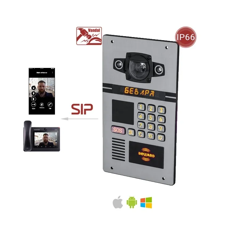 New Beward Door Intercom Video Android 2 Apartment Home Intercom System