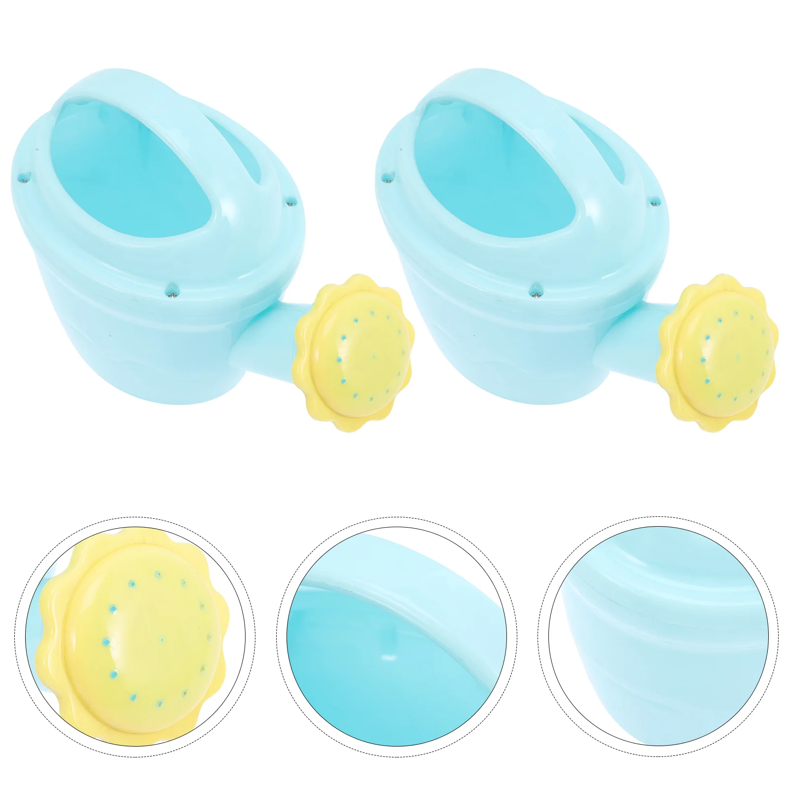 

2 Pcs Watering Bath Toys Sand Cans for Outdoor Plants Take Spray Toddler Small Kids Abs Child