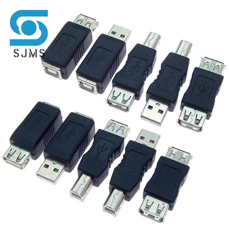 USB 2.0 Converter USB2.0 A Male & A Female to B Female printer print converter connector USB 2.0 Adapter port retail wholesale