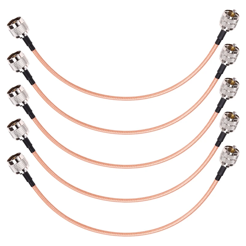 PL259/UHF Female to N Male Adapter RG142 Low Loss Coaxial Cable 12inch for 4G LTE/WiFi Antenna,Wireless Router,Ham Radio-A51M