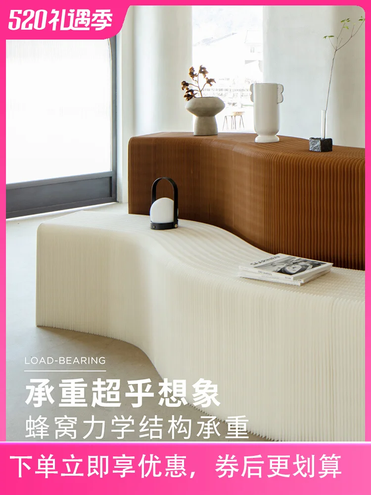 Eighteen paper display table skin care cosmetics shelves clothing store shoes and bags Nakajima display table