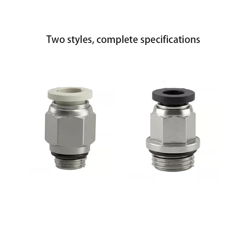 10PCS CNC direct airway pneumatic quick connector GPC8-02 with sealing ring quick plug connector 4-M5 pneumatic component