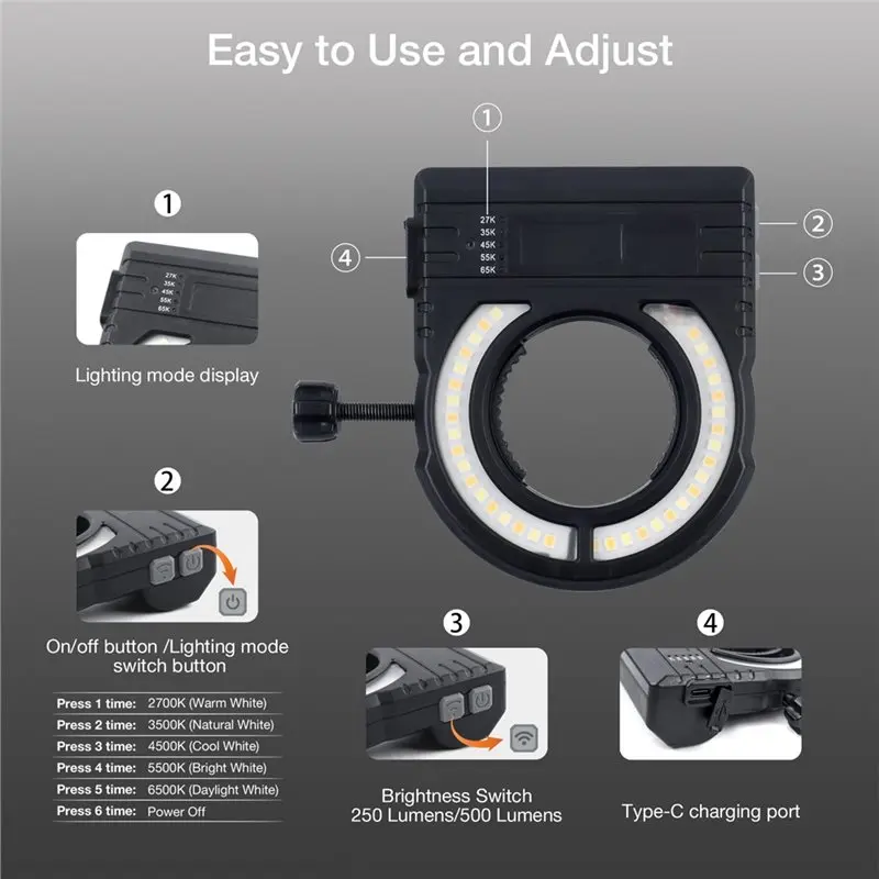 A84X-Car Spray Lighting Paint Fill Light Adjustable Color Searchlight 4-Hour Runtime Workshop Painting Tool Accessories