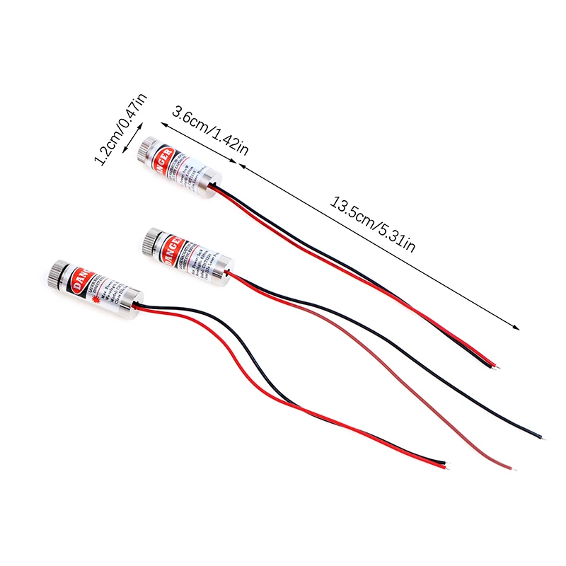 650nm 5mW Red Point/Line/Cross Laser Module Głowica laserowa 3v-5v Dotted Laser Head używana do wskaźników laserowych czerwonego światła