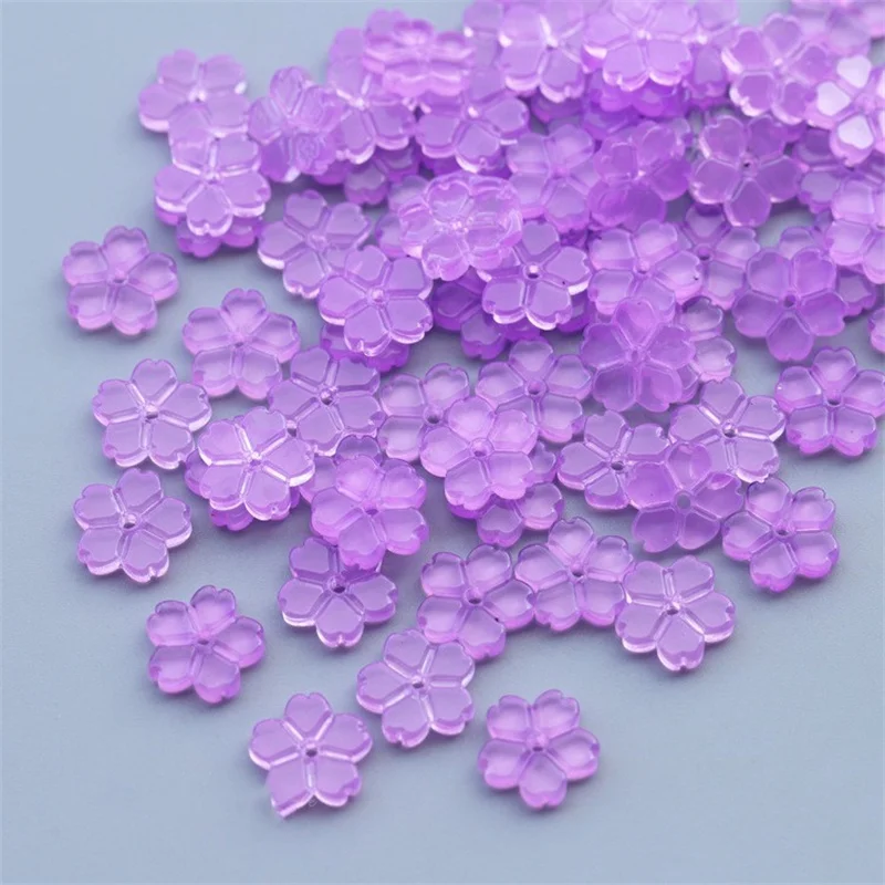 30 sztuk/partia 12MM Sakura kwiat kolorowe Lampwork luźne szklane koraliki do wyrobu biżuterii ręcznie robionej materiały akcesoria hurtowe
