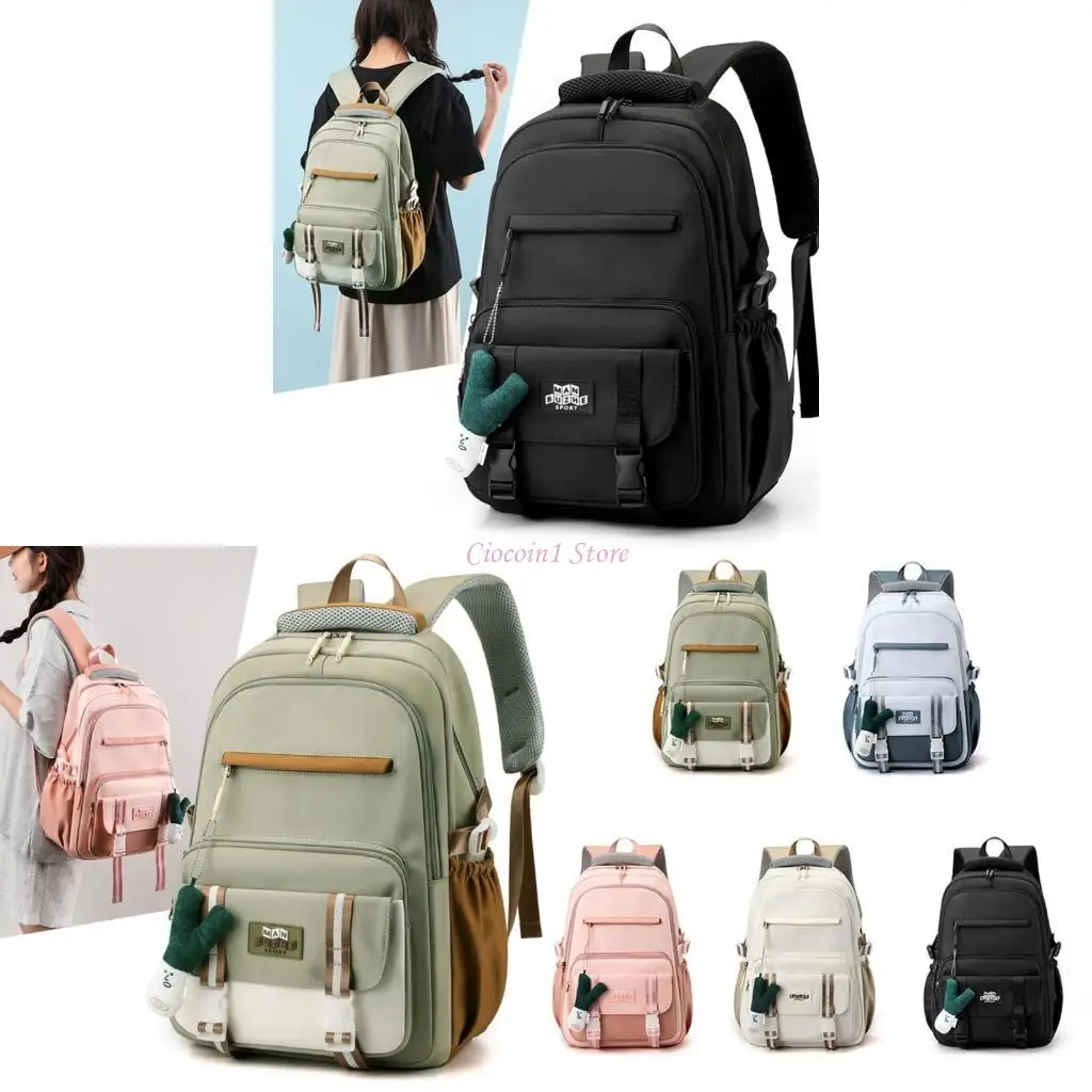

Y1UB Practical Large Capacity School Backpack Nylon Book Bag for High Schoolers
