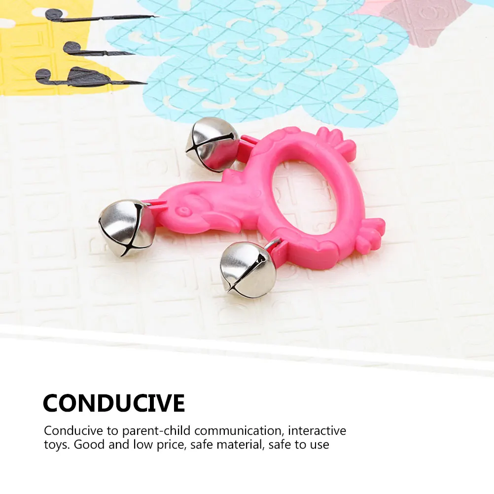 

Colorful Handheld Tambourine Musical Instrument Encouraging Parent-Child Interaction For