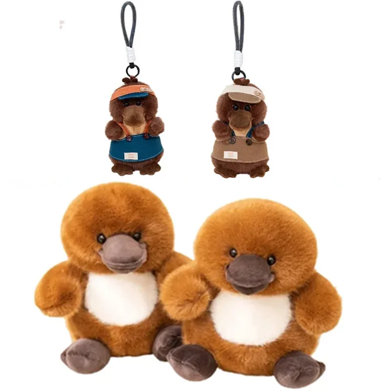 22cm Kawaii Soft Platypus Plush Toy 15cm Lifelike Platypus Plush Pendant Bagpack Decor Funny Keychain Birthday Xmas Gift