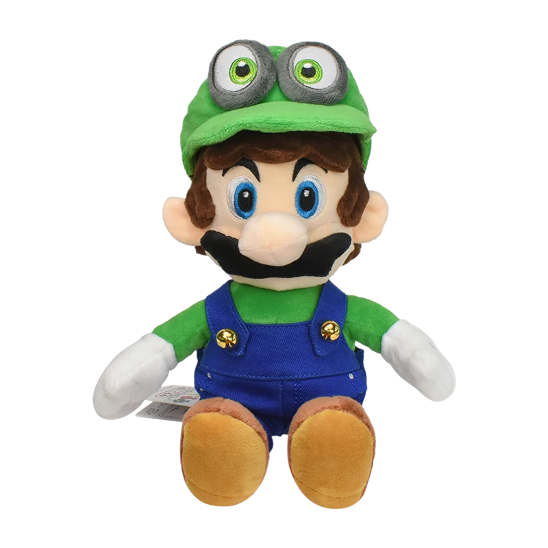 Mario Luigi Plush Toys Siting Wedding Dress Luigi Mario Stuffed Toys Anime Doll Plushie for Kids Great Birthday Gift