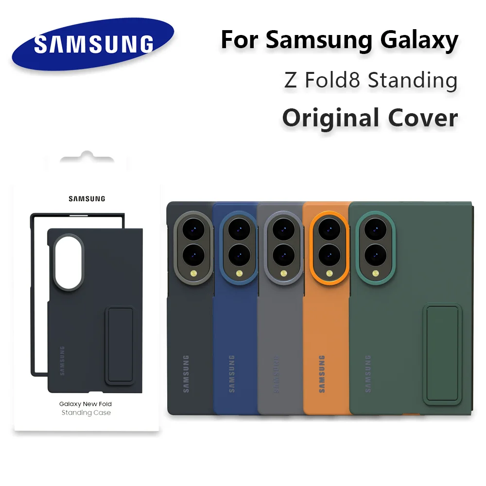 Original Echt Samsung Galaxy Z Fold8 Standhülle Hochwertige Faltbare Halterung Schutzhülle ZFold8 Schutzhülle & Box
