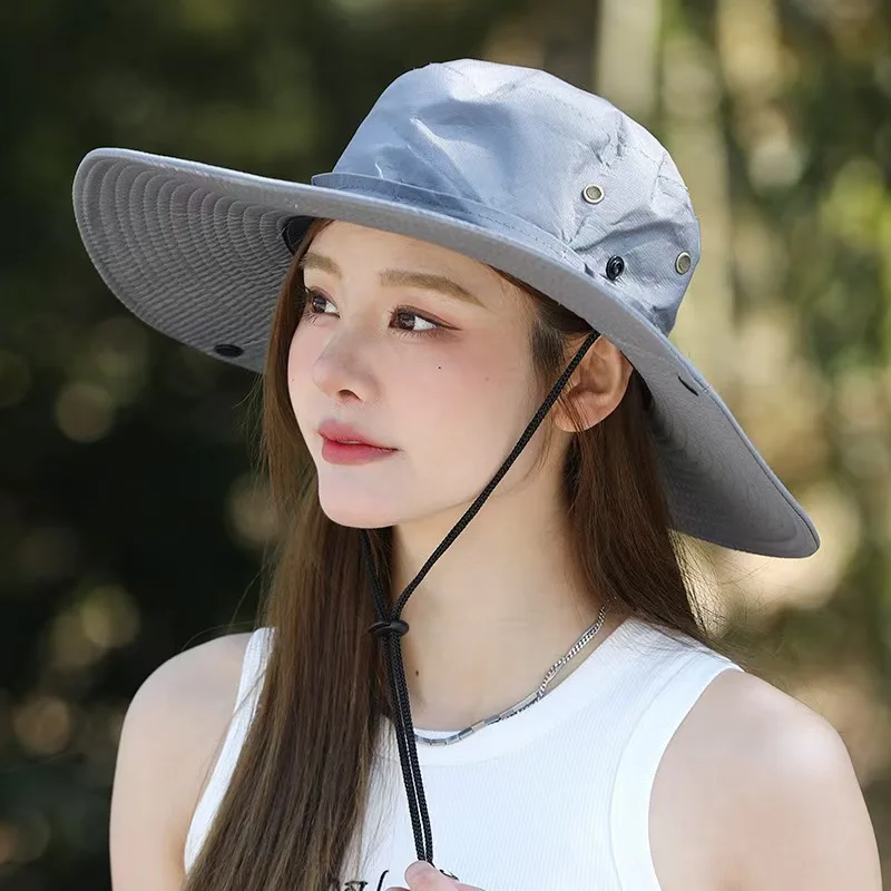 

Fashionable Outdoor UV-Resistant Sun Hat - Enlarged Brim Travel Hiking Hat Unisex Fisherman Hat for Men's Fishing & Women's