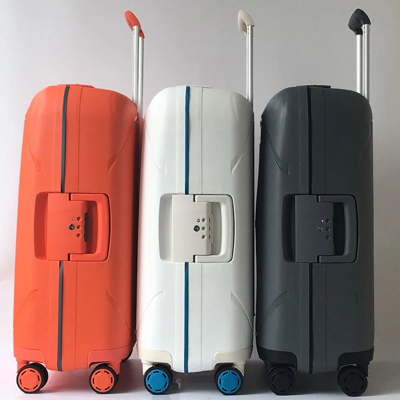 Imagem -02 - Anti-scratch Rolling Bagagem Ultra Leve Mala de Viagem Hardside Bagagem Trolley Case Luxo 20 28 pp