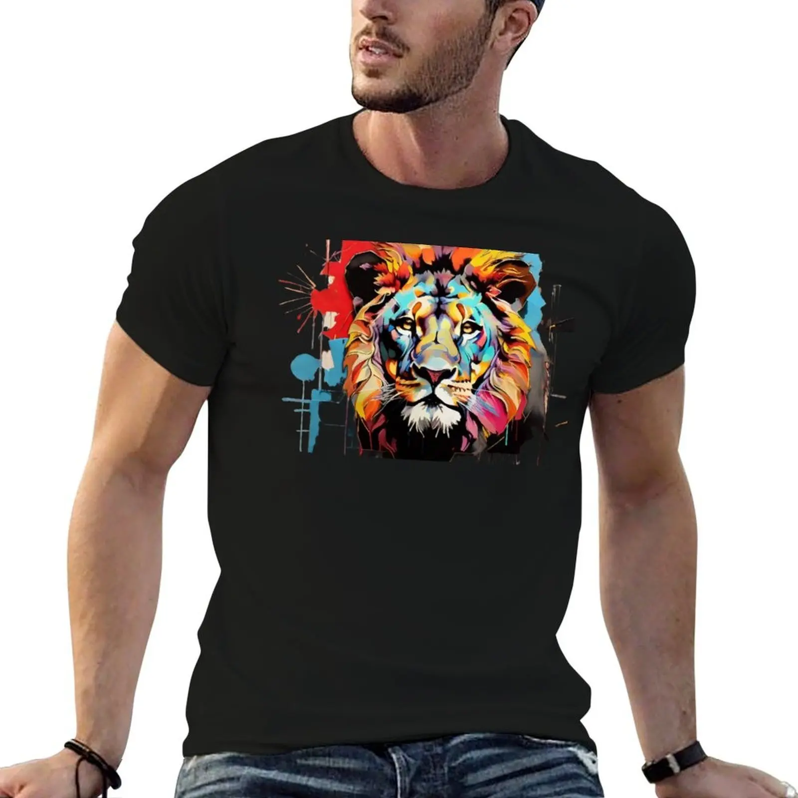 

Vivid Fauve: A Pop Art Odyssey T-Shirt funny t shirts man funny t shirts dark humor t shirts for man cotton funny T-shirt