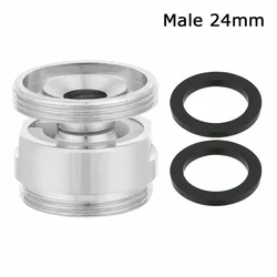 360° Adjustable Faucet Connector Chrome-plated Brass Connector Faucet Joints Water Purifier Accessory Kitchen Water Tap Adapter