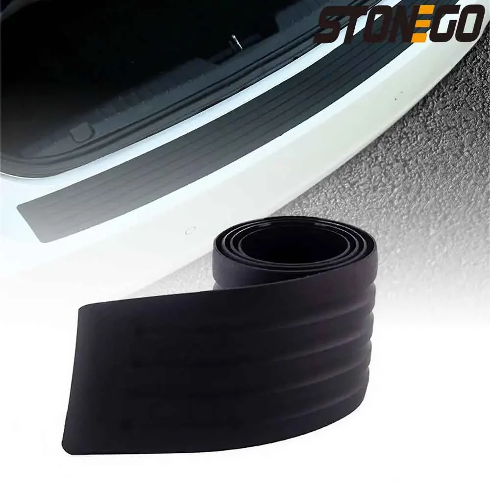 

90cm/104cm Stonego Car Trunk Bumper Protector, External Rubber Trim Strip for Rear Bumper Guard