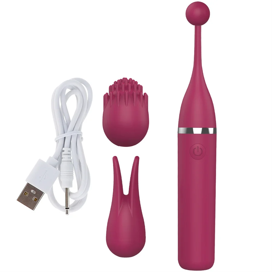 Mainan seks kuat tiga dalam satu G Spot Vibrator klitoris Vagina pijat realistis dari Oral Licking puting Stimulator mainan seks