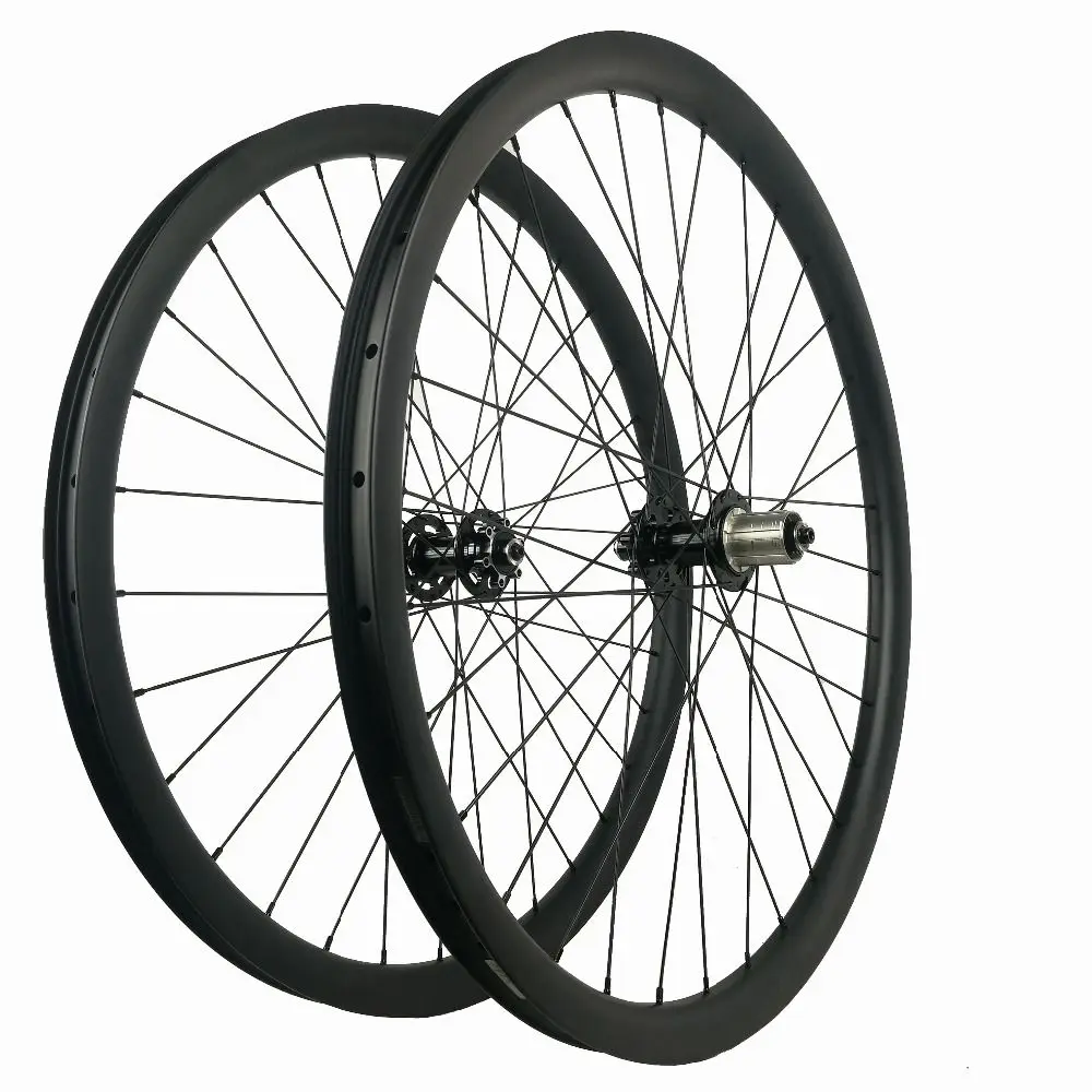 27.5er Carbon Wheelset XC Asymmetric 29Inch 33X30Mm Offset Wheel With Powerway M81/M66 Hub 12K Cycling Racing/Trainning 9/10/11s