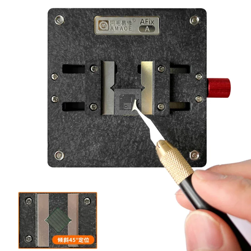 Amaoe AFix-A Multifunctional IC Chip Glue Removal Fixture For iPhone Motherboard Tin Planting Repair Holder Clamp Repair Tool