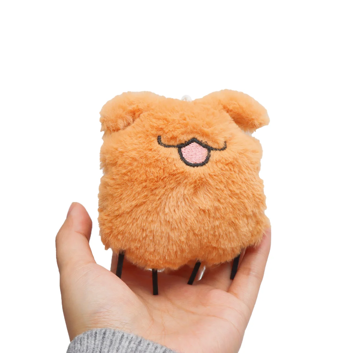 مصغرة Kawaii الجوف فارس الحرير أغنية الحيوانات الأليفة البرغوث الكلب مروحة البرغوث الكلب سوف نكش المفاتيح أفخم دمية قلادة للأطفال عيد الميلاد هدية عيد الميلاد #3