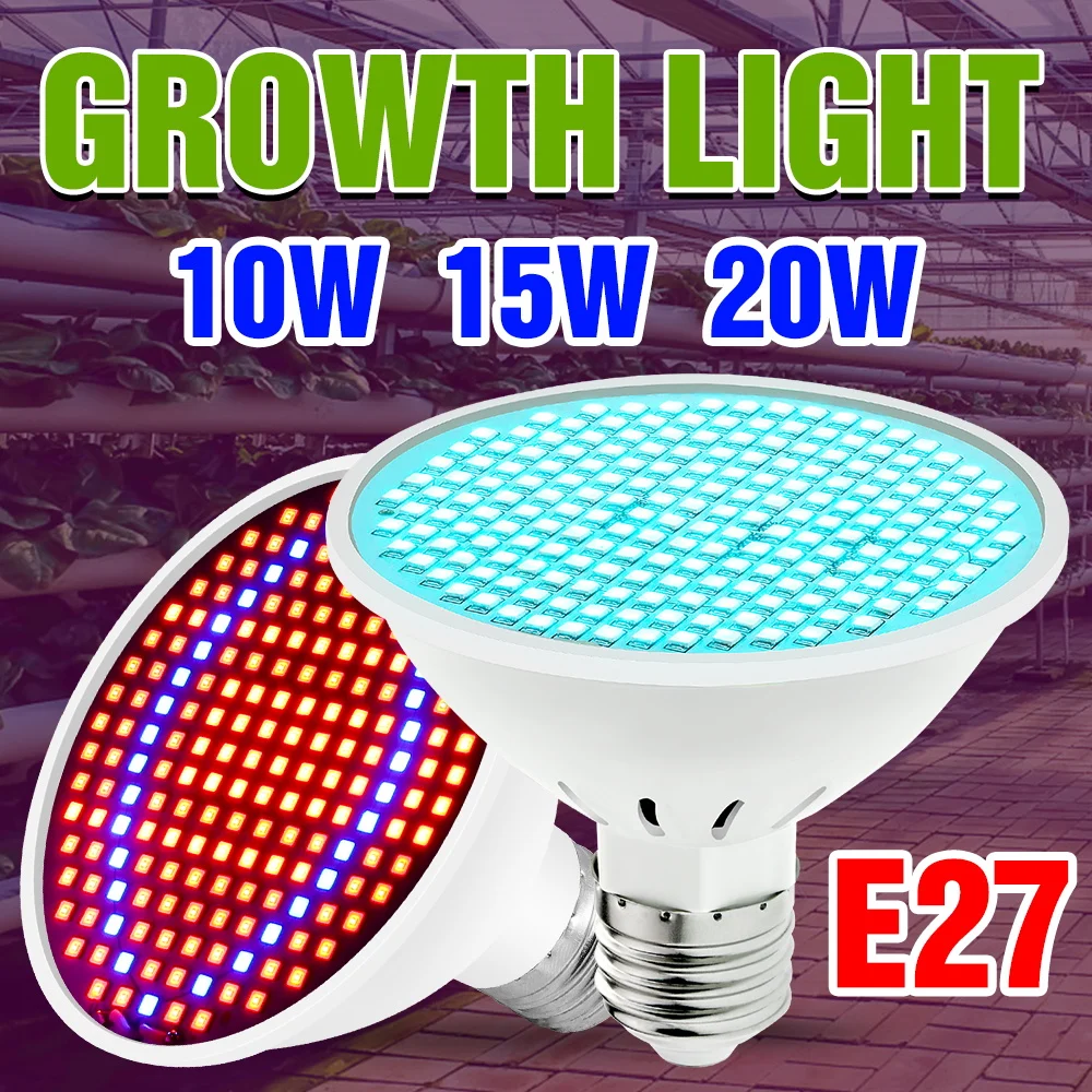 

20W Full Spectrum LED Grow Light Bulb E27/E26 Indoor Plant Cultivation Lamp Greenhouse Potted Flower Tomato Vegetable Growth Box