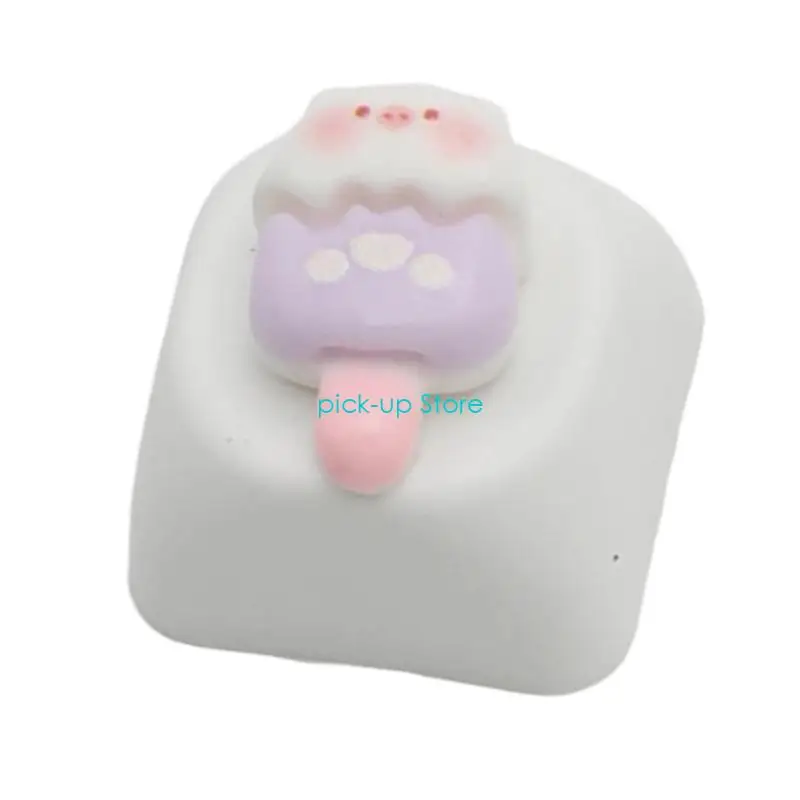 Q5WA 사용자 정의 가능한 돼지 테마 수지 키 캡 인체 공학적 및 슬립 방지 기능을 갖춘 기계식 키보드 키 캡