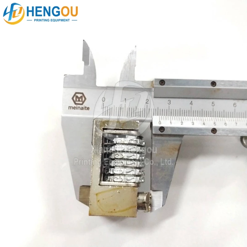 High quality 6 digits numbering machine for letterpress Numbering Machine jump mode 098765... backward