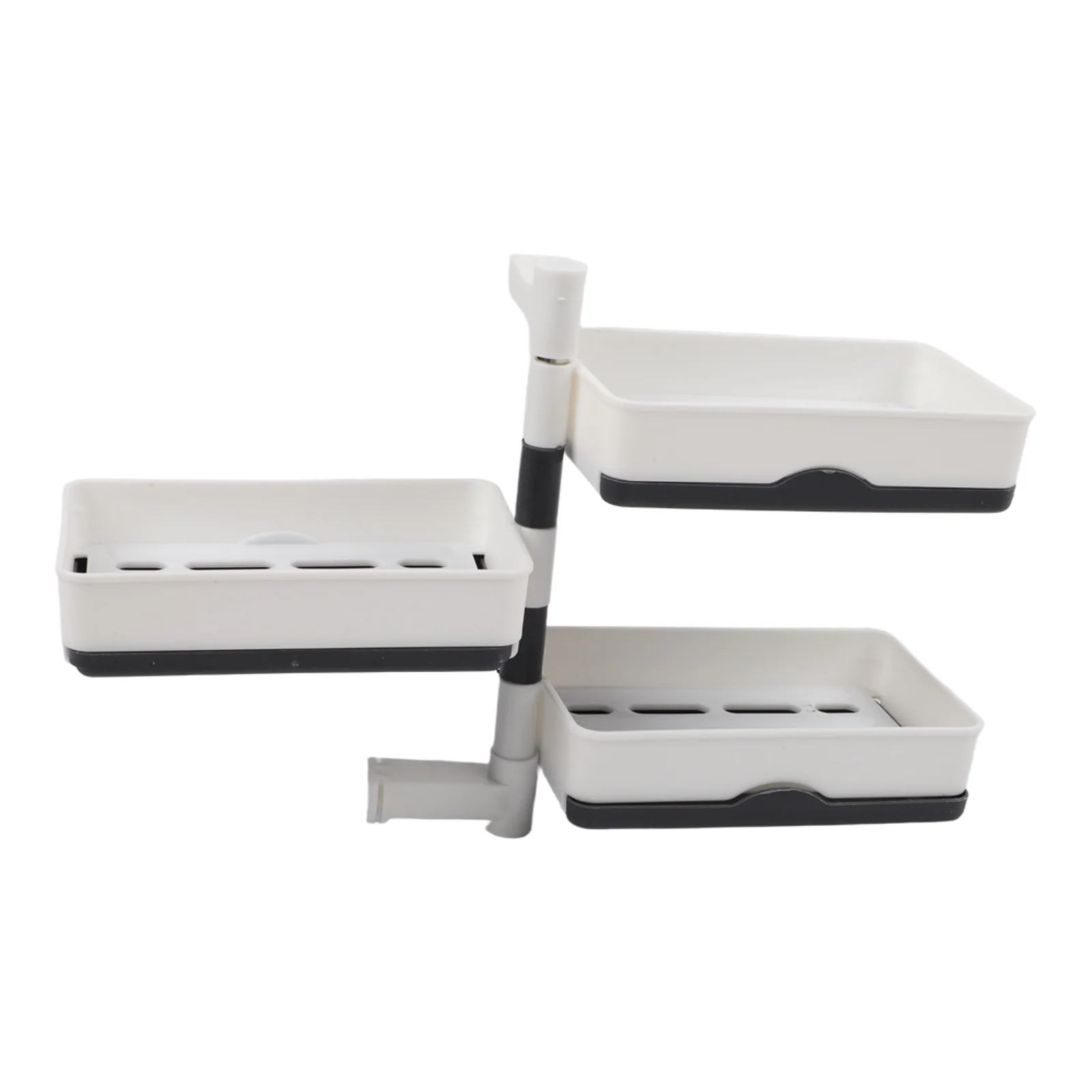 Holder Convenient Soap Holder White Rotary Soap Box Space-saving Solution Organizational Tool Bathroom Organization