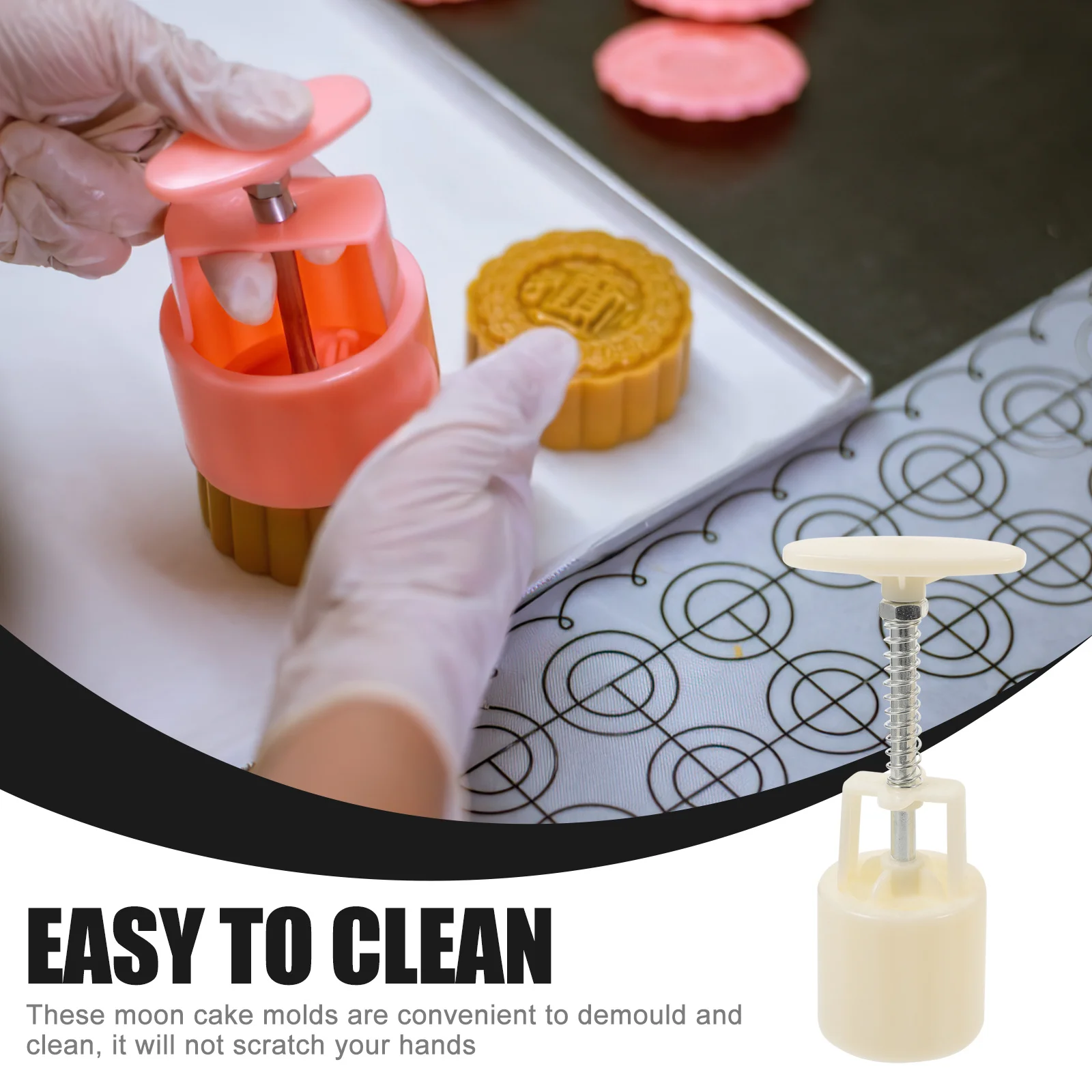 

4 Sets Festival Cake Printing Pastry Mold Flower Shape Pp Decorative Pattern Baking