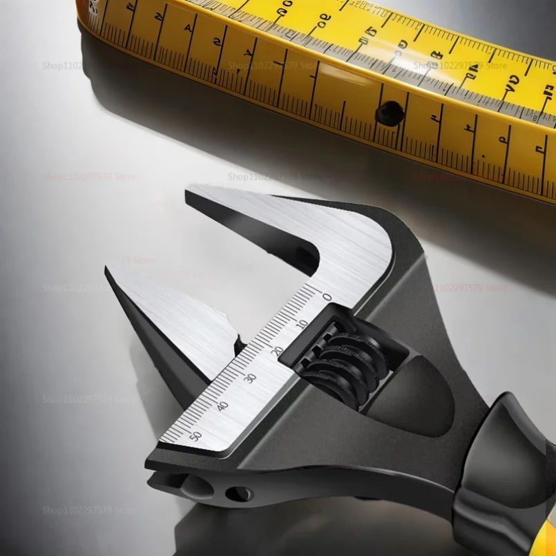 ショートハンドルレンチ、大きな開口部ラチェットホイール調整可能なバスルームレンチ、バスルーム配管設備の維持用