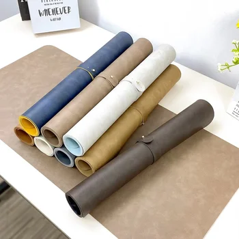 Large Mouse Pad Waterproof PU Leather Office Desk Mat Computer Desktop Mousepad Keyboard Desk Pad Gaming Mousepad PC Accessories