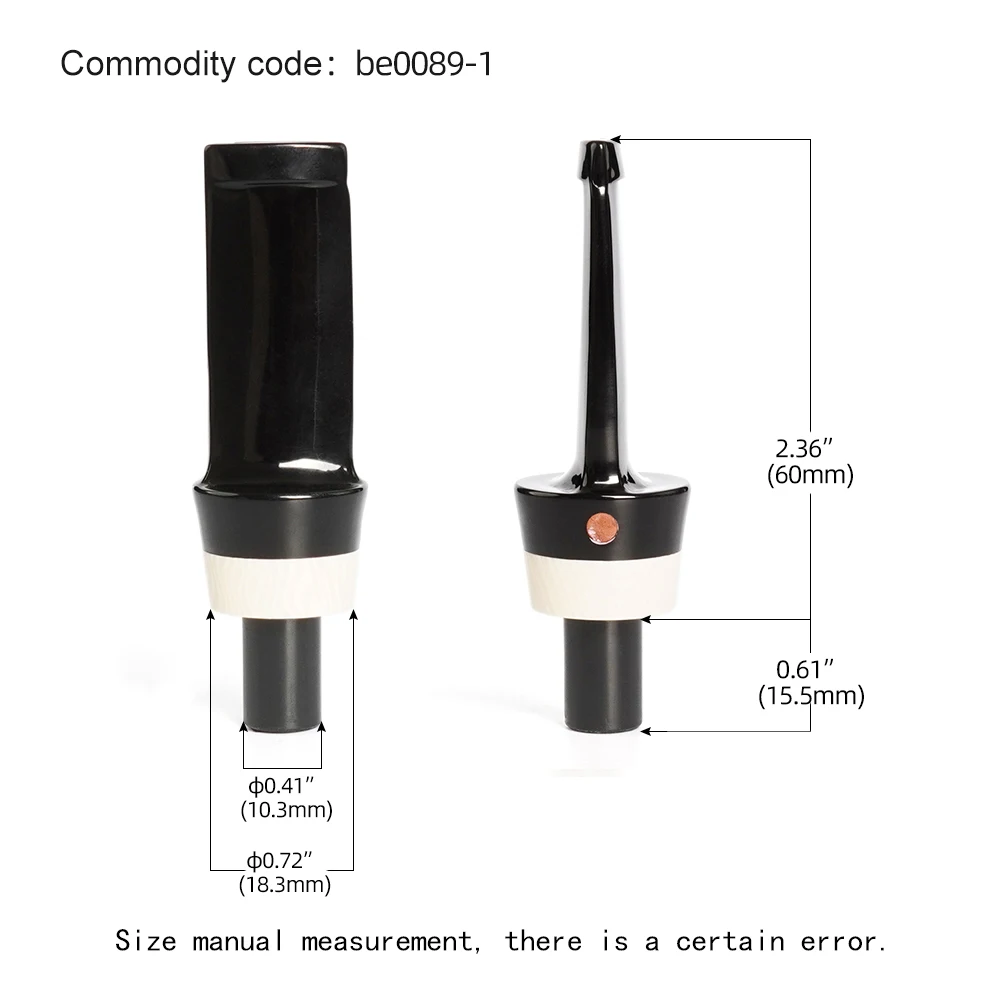 1pc tobacco pipe mouthpiece, DIY acrylic pipe mouthpiece, tenon outer diameter 10.3mm, pipe mouthpiece outer diameter 18.3mm