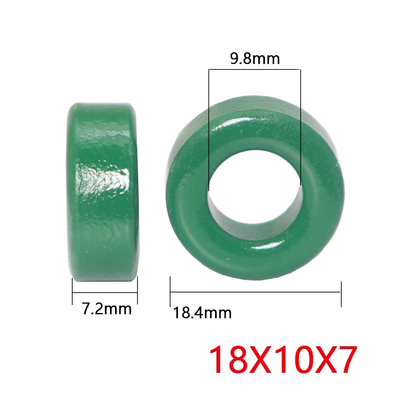 【10-5PCS】18X10X7mm GreenManganese-zinc ferrite magnetic-electric induction coil