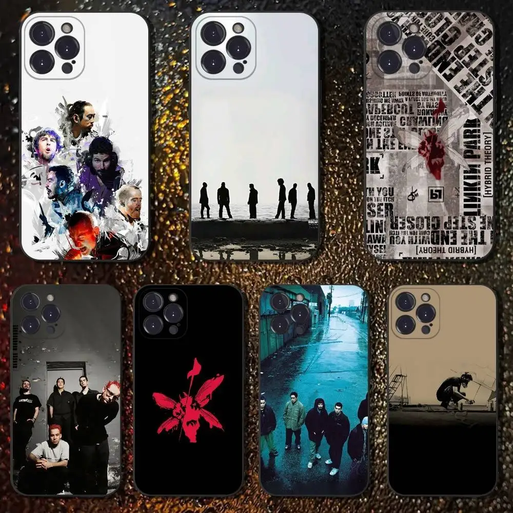 

L-Linkin Meteora P-Park Phone Case For iPhone 6,17,16,15,14,13,12,11 Plus,Pro Max,XS,X,XR,SE,Mini,8,7,Soft Silicone Black Cover